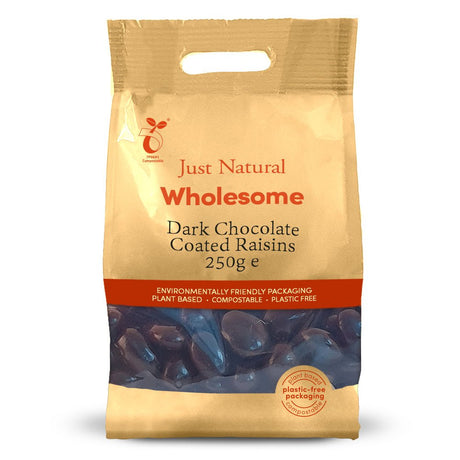Dark Chocolate Coated Raisins 250g - Greenlands Health Store