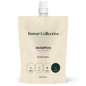 Dalia & Vanilla Bower Natural Shampoo Refill 400ml - Greenlands Health Store