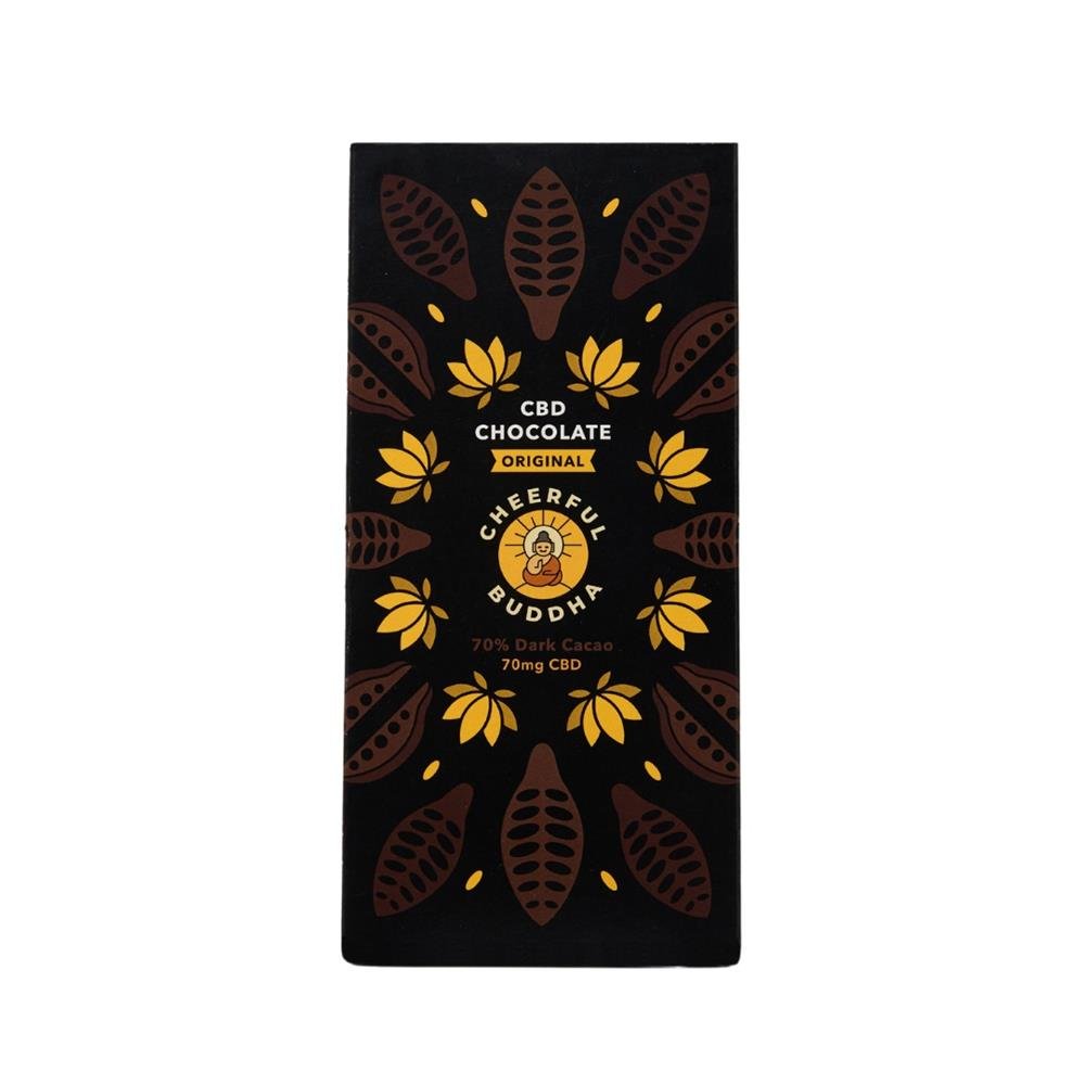 Cheerful Buddha CBD Infused Chocolate (Plain) - 70g - Greenlands Health Store