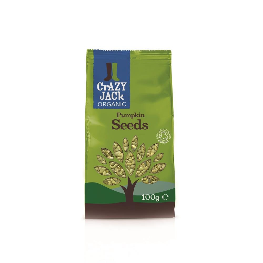 Crazy Jack Organic Pumpkin Seeds 100g - Greenlands Health Store