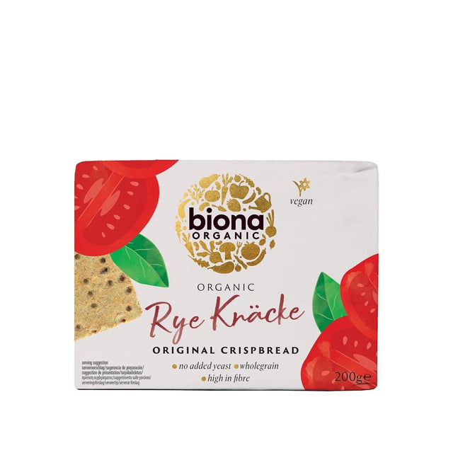 Organic Rye Crispbread Original 200g - Greenlands Health Store