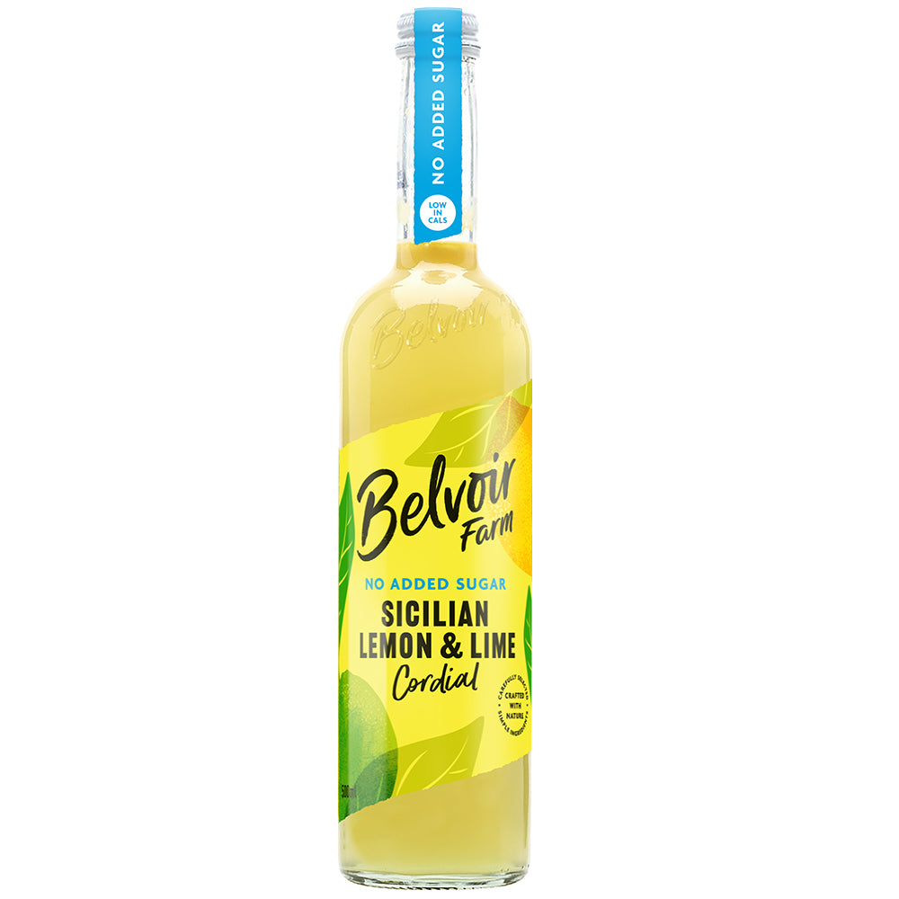 No Added Sugar Sicilian Lemon & Lime Cordial 500ml - Greenlands Health Store