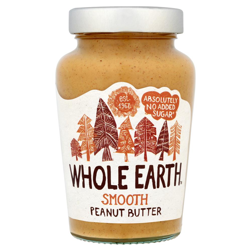 Whole Earth Smooth Peanut Butter 454g - Greenlands Health Store