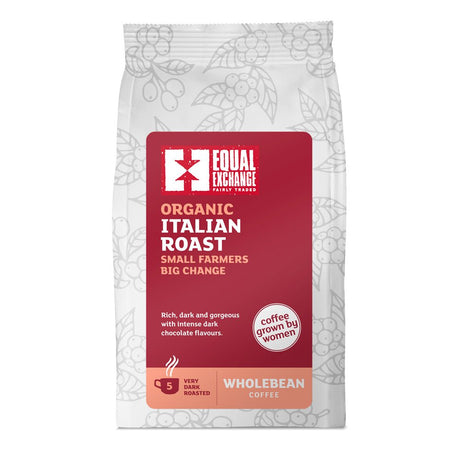 Organic & Fair Trade Italian Coffee Beans 200g - Greenlands Health Store