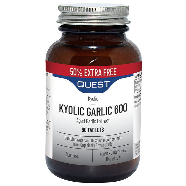 KYOLIC GARLIC 600mg E/F (50% EXTRA FREE) 90 tabs - Greenlands Health Store