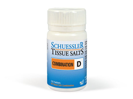 Combination D Tissue Salts 125 Tablets - Greenlands Health Store
