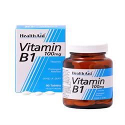 Vitamin B1 (Thiamin) 100mg - Prolonged Release - 90 Tablets - Greenlands Health Store
