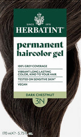 Dark Chestnut Ammonia Free hair Colour 3N 150ml - Greenlands Health Store