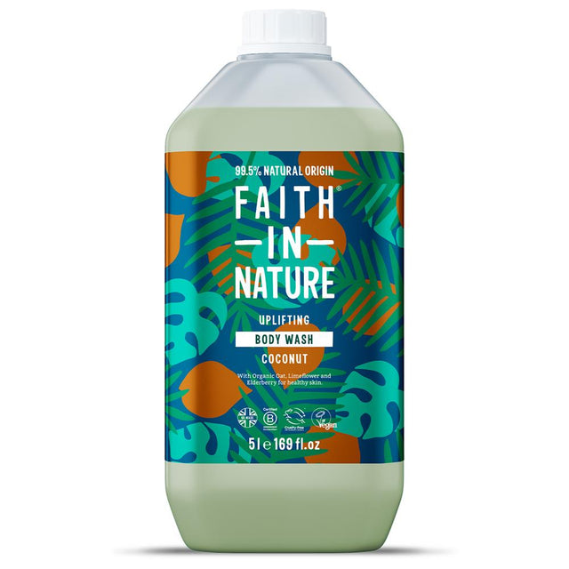 Faith in Nature Coconut Body Wash 5 Litre - Greenlands Health Store