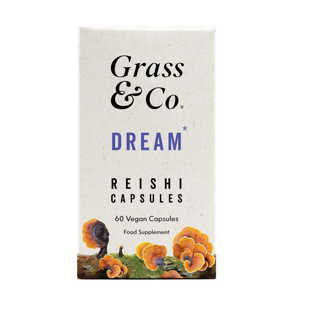 DREAM Reishi Mushrooms with Magnesium 60 Vegan Capsules - Greenlands Health Store