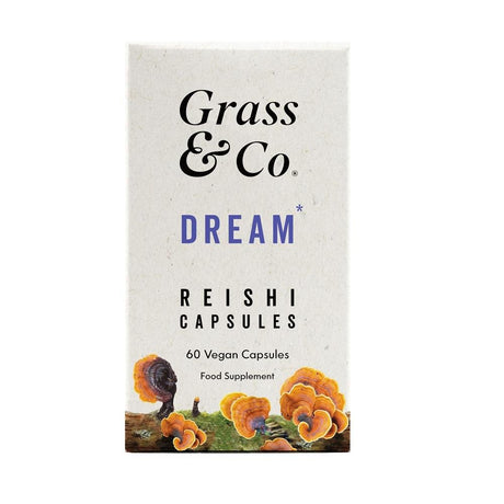 DREAM Reishi Mushrooms with Magnesium 60 Vegan Capsules - Greenlands Health Store