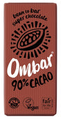 Ombar 90% Cacao Dark Chocolate Bar 70g - Greenlands Health Store