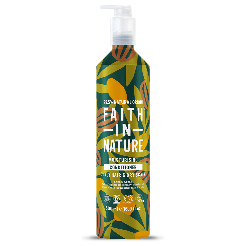 Faith in Nature Shea and argan conditioner - 500ml aluminium - Greenlands Health Store