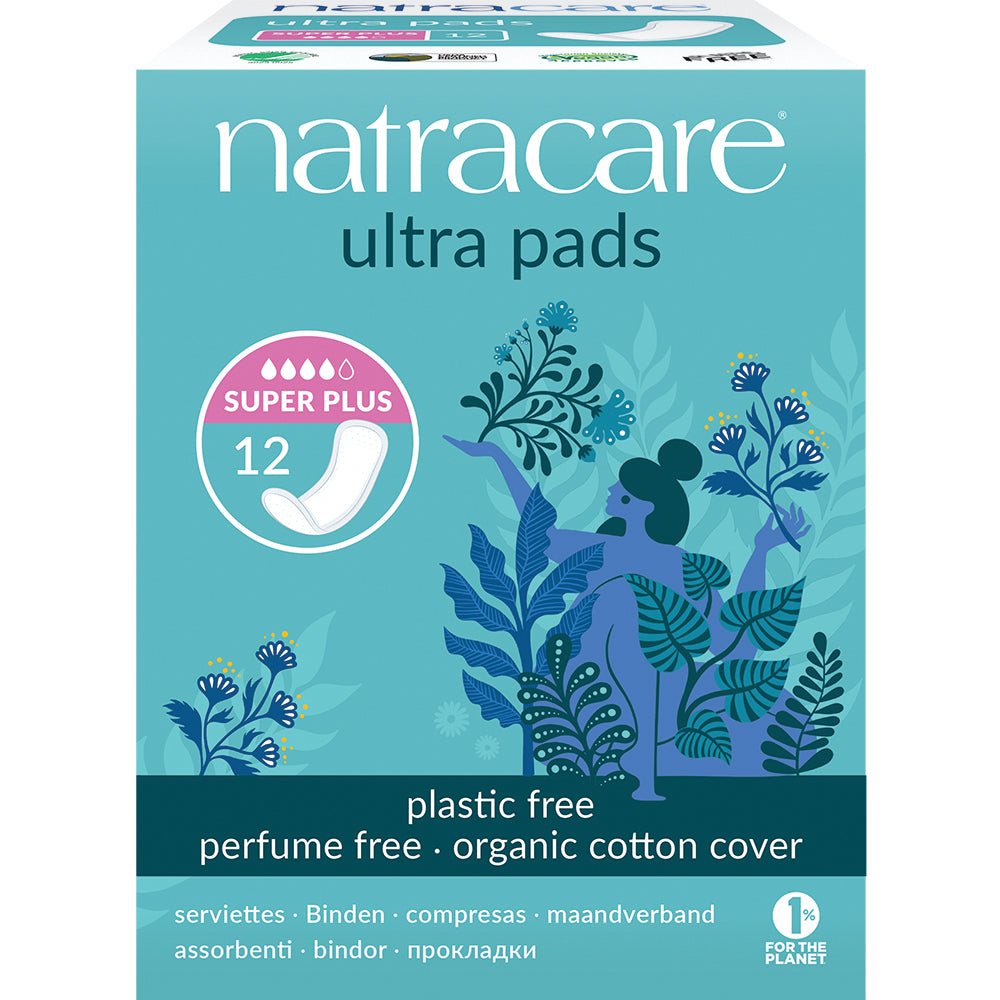 Natural Ultra Pads Super Plus x 12 - Greenlands Health Store