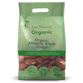 Organic Almonds Whole 250g - Greenlands Health Store