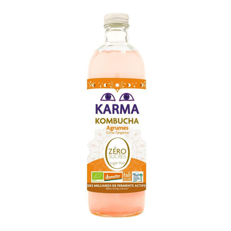 Karma Kombucha Zero Sugar Citrus Tangerine 750ml - Greenlands Health Store