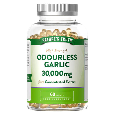 Odourless Garlic 30000mg 60 Capsules - Greenlands Health Store