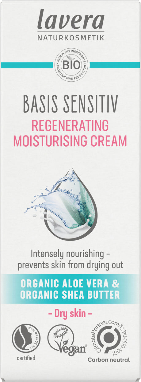 Lavera Basis Regenerating Moisturising Cream 50ml - Greenlands Health Store