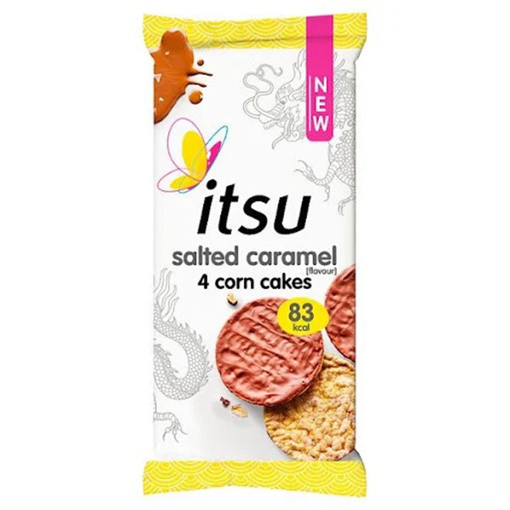 Salted Caramel 4 Corn Cakes 68g - Greenlands Health Store
