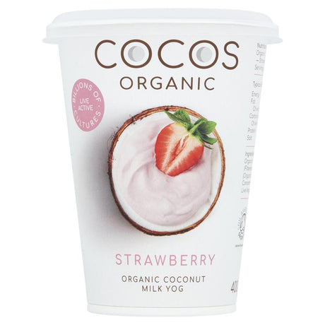 Organic Strawberry Coconut Milk Yoghurt Alternative 400g - Greenlands Health Store