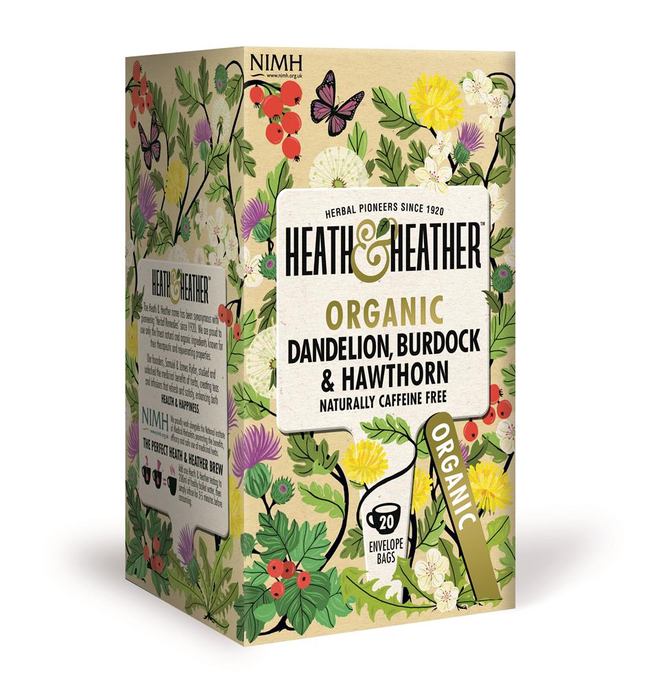 Organic Dandelion Burdock & Hawthorn 20 Bag - Greenlands Health Store