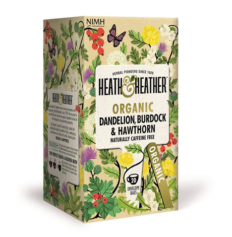 Organic Dandelion Burdock & Hawthorn 20 Bag - Greenlands Health Store
