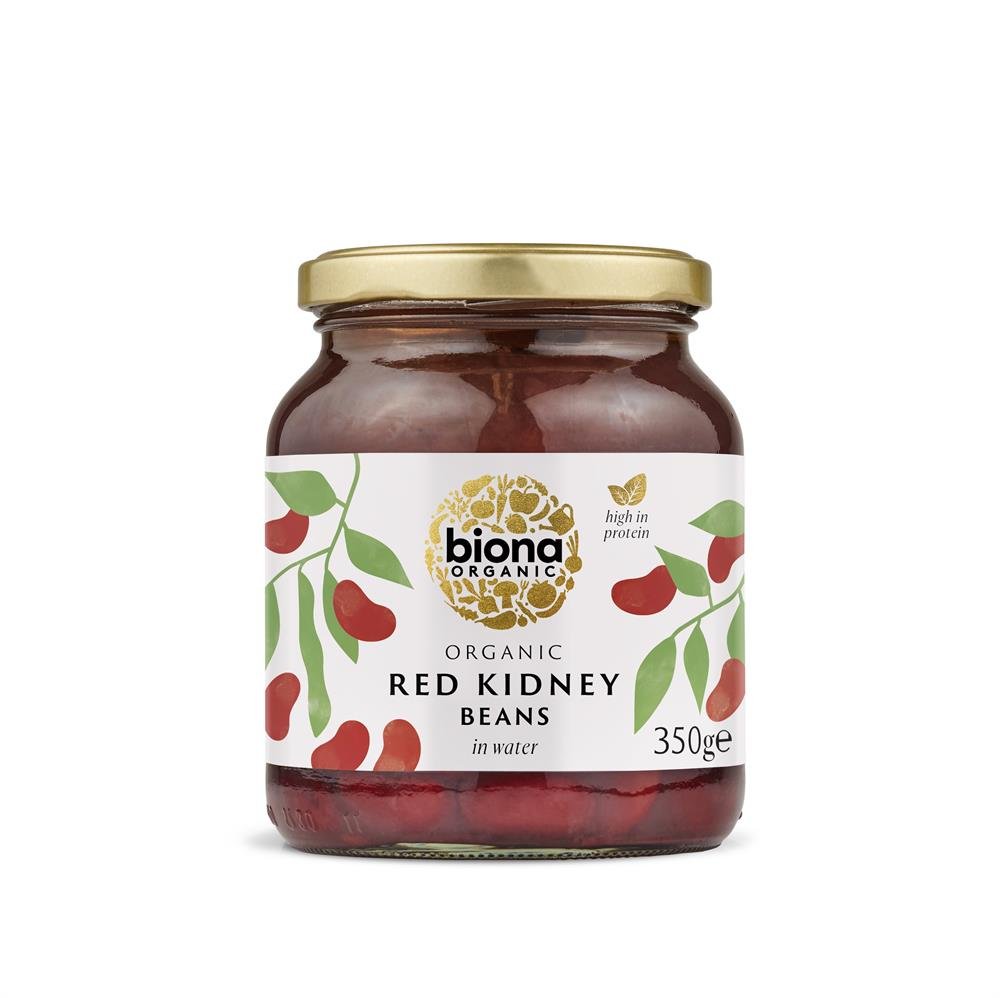 Organic Kidney Beans - in Glass jars 350g - Greenlands Health Store