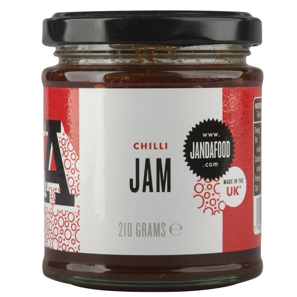 J&A Chilli Jam 210g - Greenlands Health Store