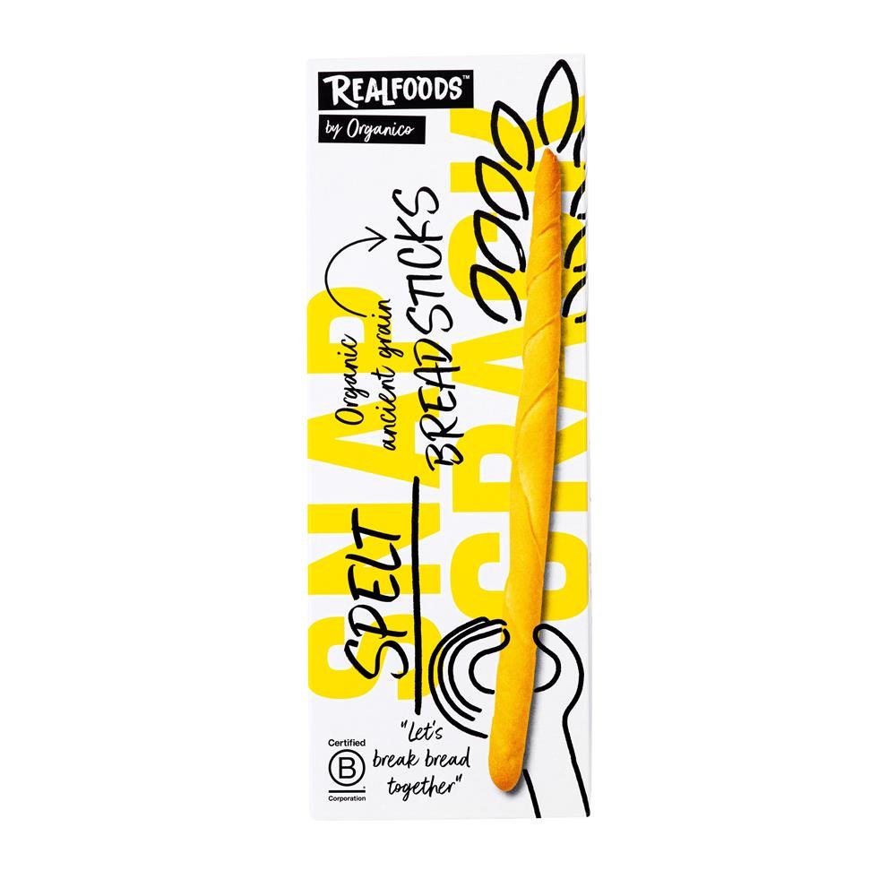 Organic Spelt Breadsticks 120g - Greenlands Health Store