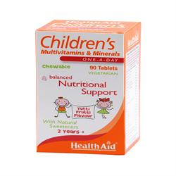 Children's MultiVitamin + Minerals - Chewable (Tutti - fruity Flavo - Greenlands Health Store