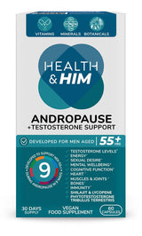 Health & Him Andropause 55+ Multi - Nutrient Supplement 60capsules - Greenlands Health Store