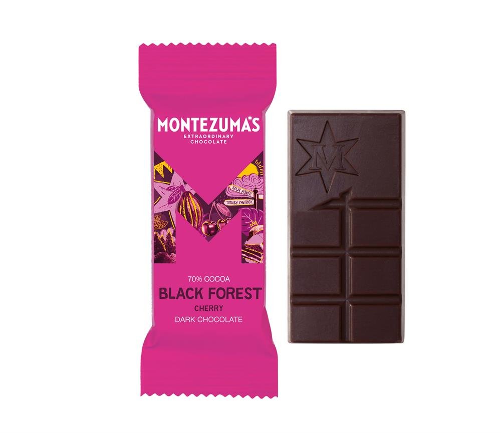 Black Forest Dark Chocolate with Cherry Mini Bar 25g - Greenlands Health Store