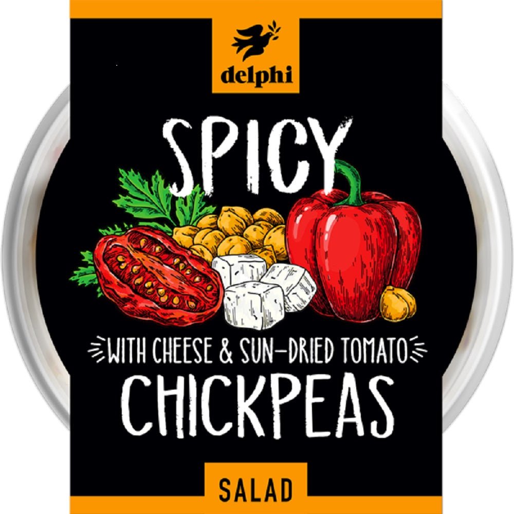 Medium Hot Chick Pea Salad 220g - Greenlands Health Store