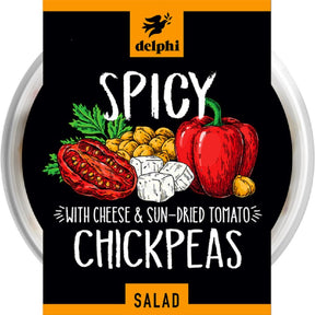 Medium Hot Chick Pea Salad 220g - Greenlands Health Store