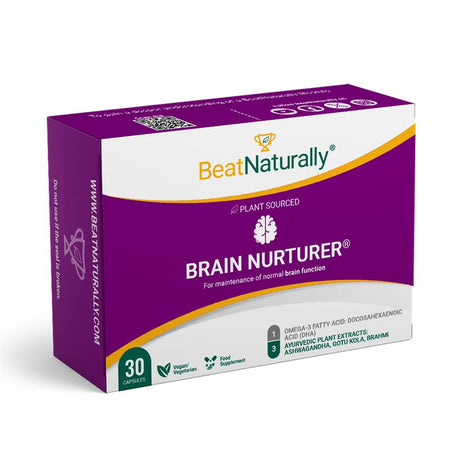 Brain Nurturer - Memory Focus & De-Stress  30 Capsules - Greenlands Health Store