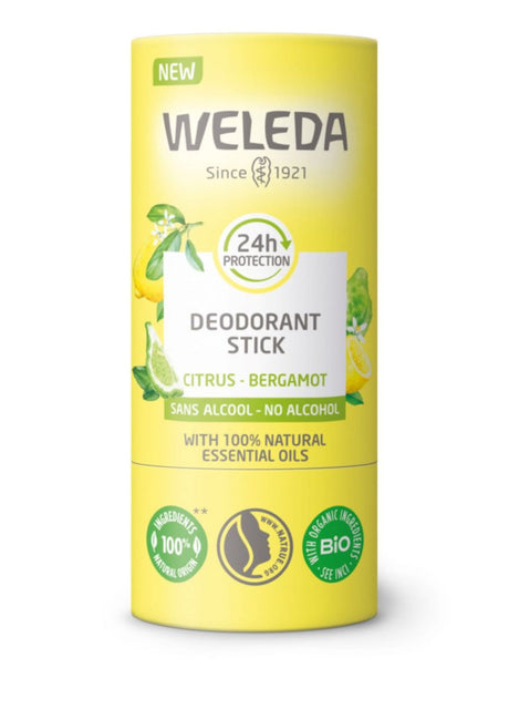 Citrus & Bergamot Solid Deodorant 50g - Greenlands Health Store