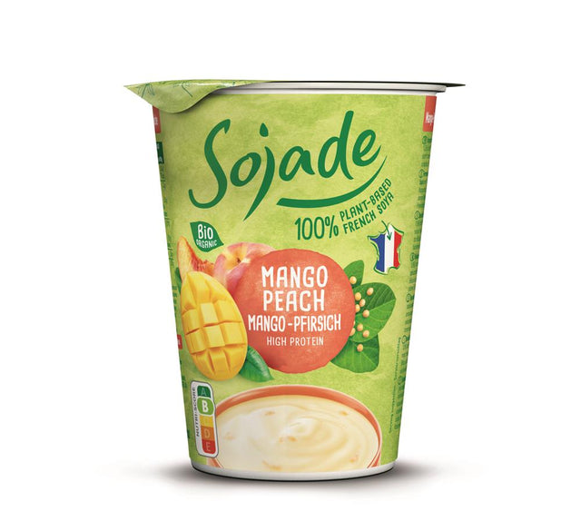 Organic Mango & Peach Soya Yoghurt Alternative 400g - Greenlands Health Store
