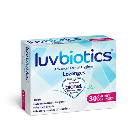 Probiotic Dental Lozenges Cherry Flavour - 30 Tablets - Greenlands Health Store