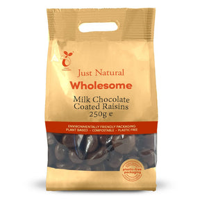 Milk Chocolate Coated Raisins 250g - Greenlands Health Store