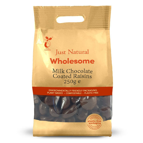 Milk Chocolate Coated Raisins 250g - Greenlands Health Store