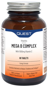 MEGA B COMPLEX + 1000mg VIT C 60 tabs - Greenlands Health Store