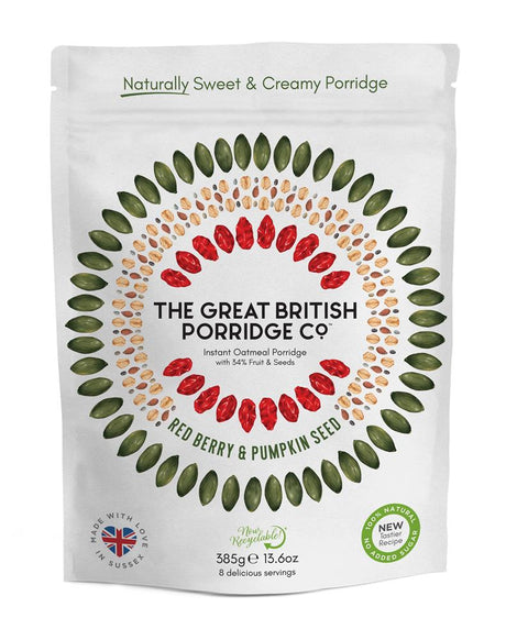 Red Berry & Pumpkin Seed Porridge 385g - Greenlands Health Store