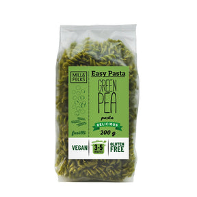Easy Pasta Green pea pasta fusilli 200g - Greenlands Health Store