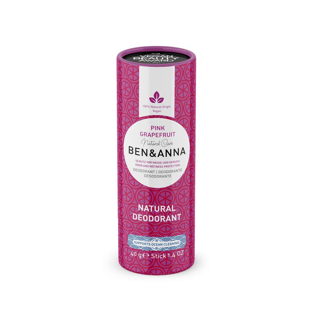 Ben & Anna - Pink Grapefruit Deodorant 40g - Greenlands Health Store
