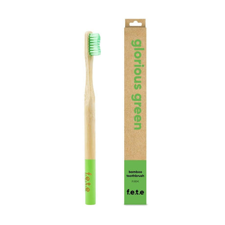 Bamboo Toothbrush Glorious Green Light Green Firm 1 Unit - Greenlands Health Store