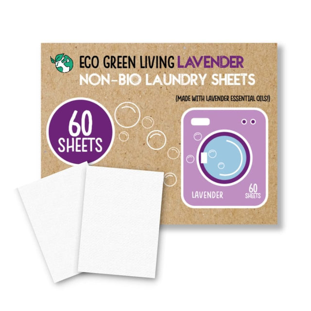 Eco Green Living Laundry Detergent Sheets x 60 (Lavender) - Greenlands Health Store