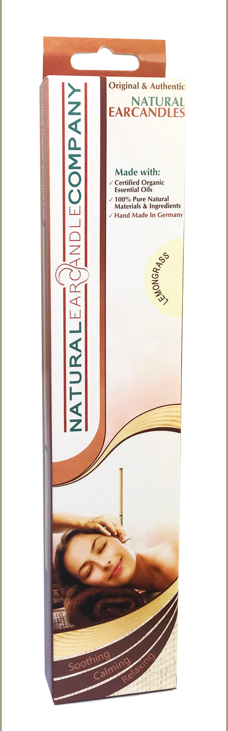 Lemongrass Ear Candles 1 Pair Pack - Greenlands Health Store