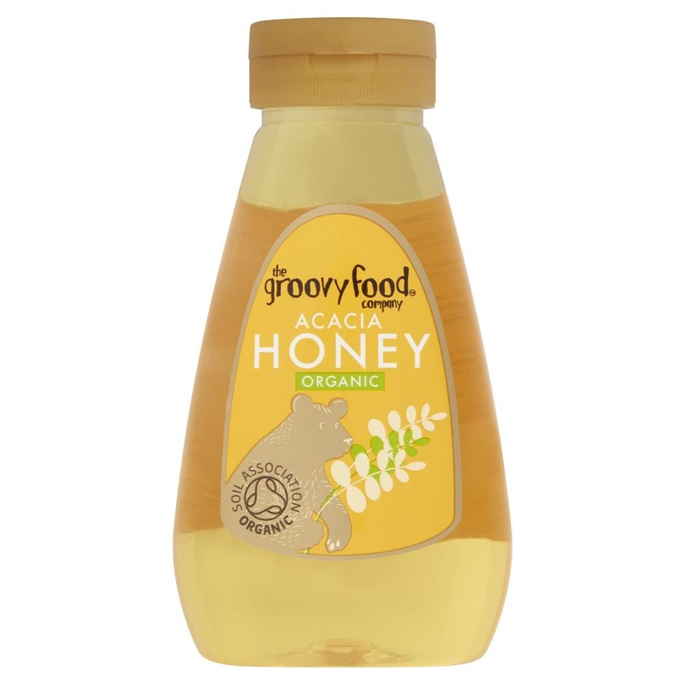 The Groovy Food Company Organic Squeezy Acacia Honey 340g - Greenlands Health Store