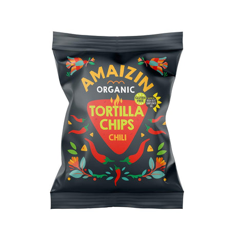 Corn Chips- Chilli - Organic -75g Bag - Greenlands Health Store