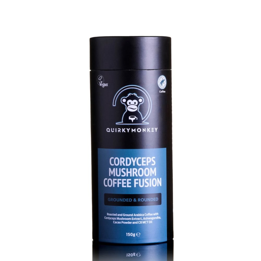 Quirky Monkey Cordyceps Coffee Fusion 150g - Greenlands Health Store